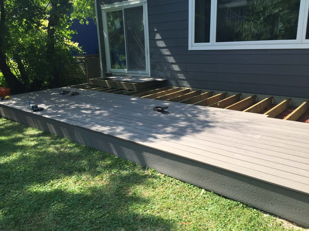 Deck - Composite - Wildwood Park - All Canadian Renovations Ltd. - Kitchen and Bathroom Renovations Winnipeg, Manitoba